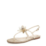 Load image into Gallery viewer, Sam Edelman Women&#39;s Eden Flat Sandal, Modern Ivory, 9
