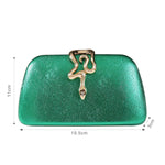 Load image into Gallery viewer, Dreubea Womens Clutch Bag with Elegant Snake Accent - Stylish &amp; Chic Evening Purse Royal Blue
