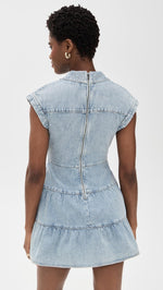 Load image into Gallery viewer, alice + olivia Women&#39;s Mila Deep V Twist Front Mini Dress, Rockstar Blue, 4
