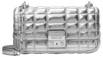 Load image into Gallery viewer, Michael Kors Tribeca Small Convertible Chain Shoulder Bag, Silver-Tone Hardware/Silver
