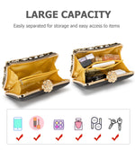 Load image into Gallery viewer, Sweetovo Evening Bag Clutch Purses for Women Rhinestones Purse Sparkling Party Shoulder Handbag Wedding Bag with Chain (Black)
