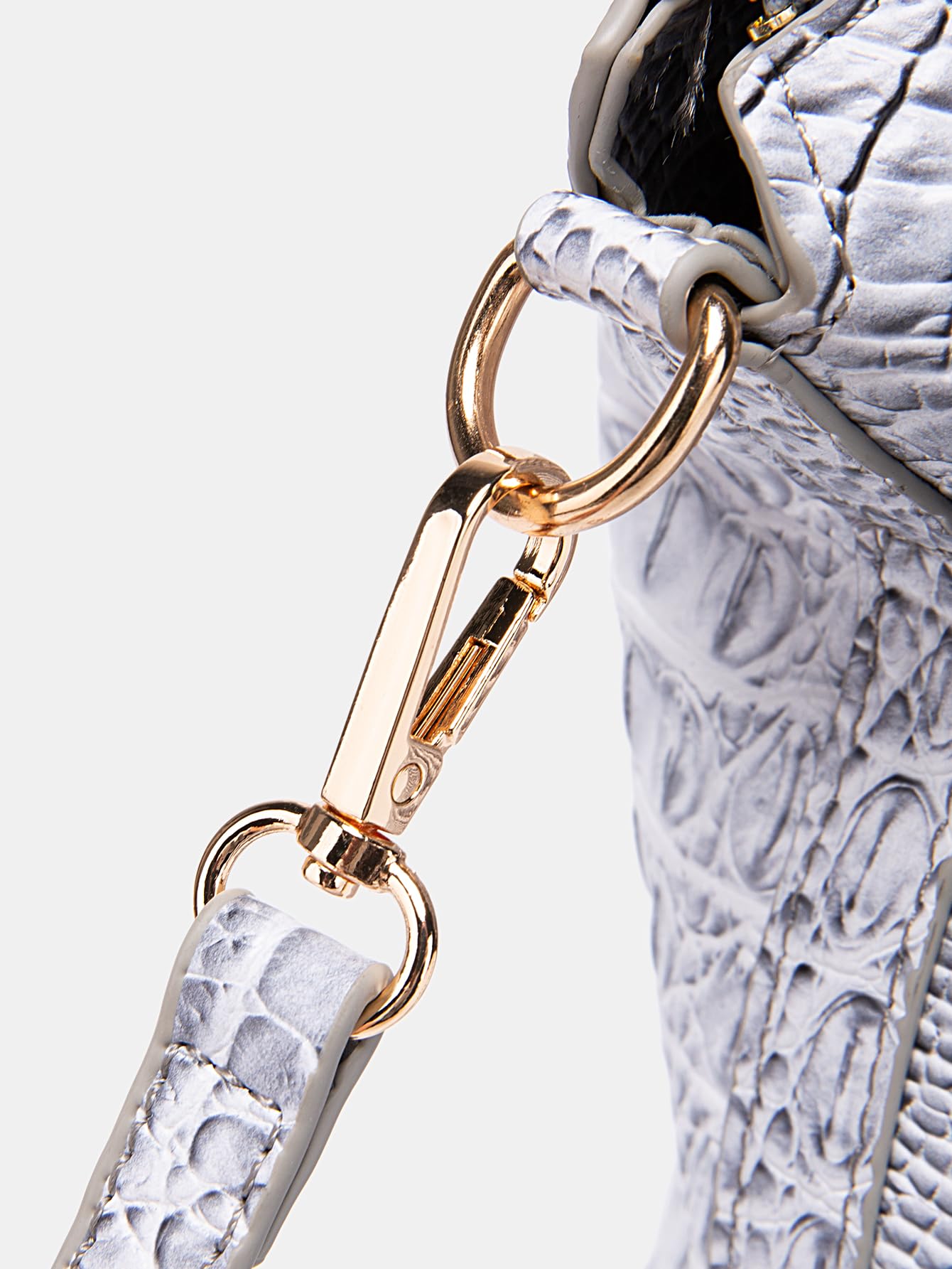 Crocodile Leather Tote Purse for Women Large Capacity Satchel Handbag with Strap Crossbody Bag for Work & Travel