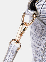 Load image into Gallery viewer, Crocodile Leather Tote Purse for Women Large Capacity Satchel Handbag with Strap Crossbody Bag for Work &amp; Travel
