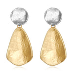 Load image into Gallery viewer, YUJIE Gold Earrings for Women Geometric Chunky Dangle Earring Trendy Two-Tone statement Jewelry
