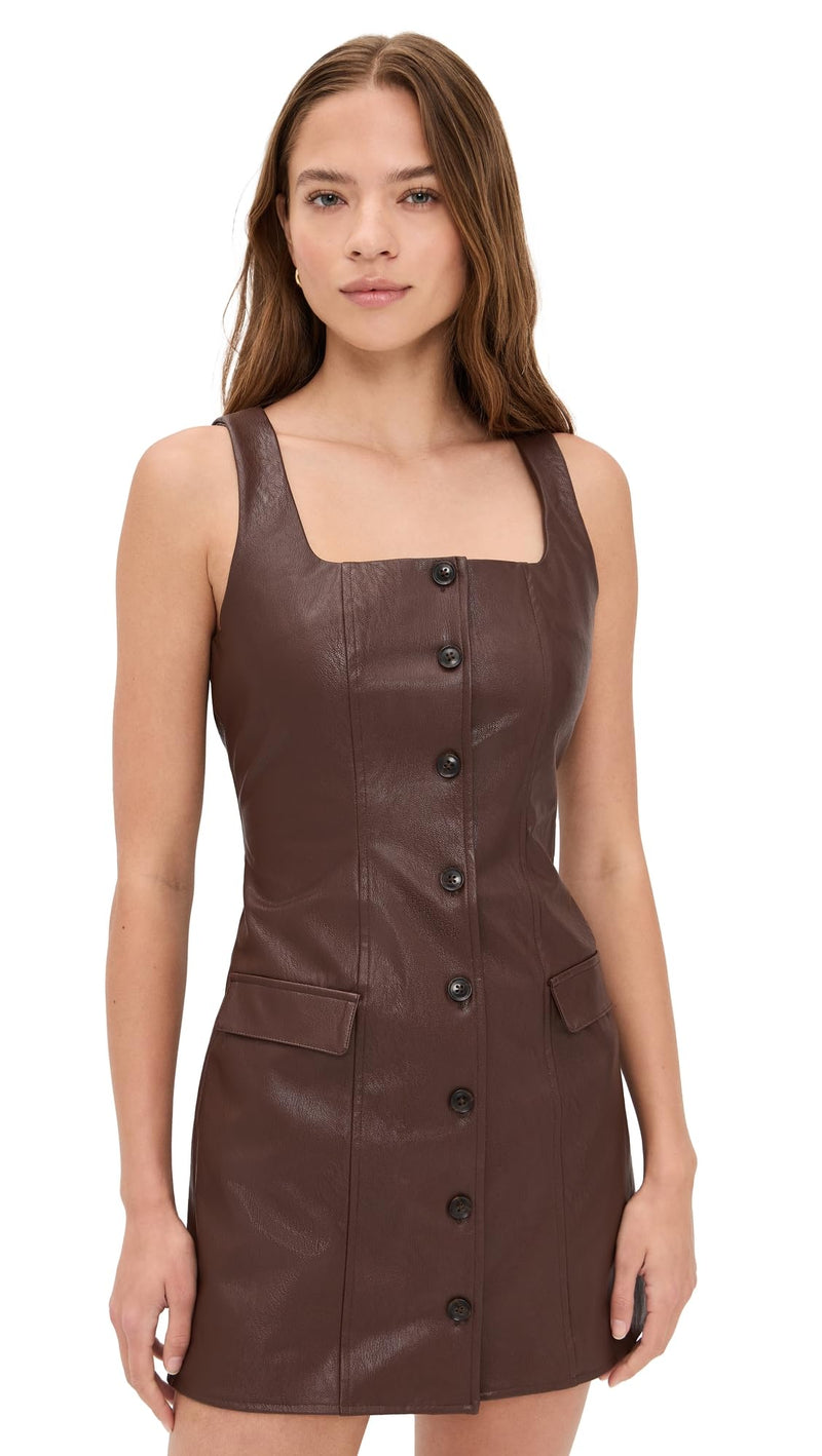 PAIGE Women's Rubie Dress, Tamarind, Brown, 6