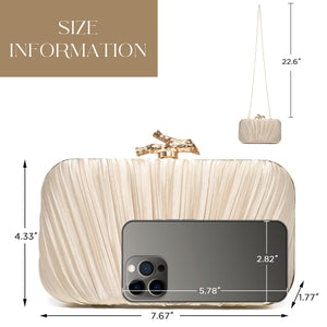 CHUNLI Clutch Purses for Women Evening/Wedding Chic Woven Bag Formal PU Leather Purse Designer Handbags for Women
