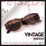 Load image into Gallery viewer, FEISEDY Retro Trendy Rectangle Sunglasses Women Men Vintage 90s Small Narrow Square Sunglasses B2322
