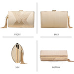 Load image into Gallery viewer, YAPAIOU Clutch Purses For Women Tassel Evening Clutch bag Cross Body &amp; Shoulder Bag For Wedding Night out Party Champagne Gold
