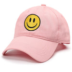 Load image into Gallery viewer, SONMONY Smile Face Baseball Cap for Women Men Cute Baseball Caps Unstructured Cotton Dad Hat Pink
