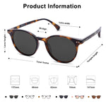 Load image into Gallery viewer, SOJOS Small Round Classic Polarized Sunglasses for Women Men Vintage Style UV400 Lens SJ2113, Tortoise/Grey
