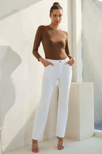 Load image into Gallery viewer, Prolific Health Women&#39;s Jean Look Jeggings Straight Leg Tights Yoga Many Colors Spandex Leggings Pants S-XXXL (Large, White)
