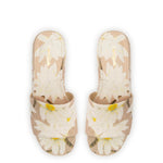 Load image into Gallery viewer, Larroudé, Alex Flatform Mule In Beige Printed Raffia, 8, Beige
