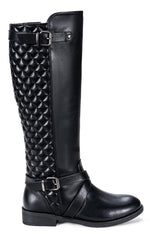 Load image into Gallery viewer, Jeossy Women's Black Knee High Ridng Boots, Metal Buckle Boot, 950 Size 8.5 US (DJY950 black 08.5)
