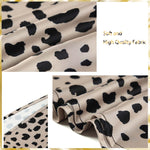 Load image into Gallery viewer, Womens Leopard Print Skirt Midi Long Length Silk Satin High Waist Elastic Skirts S

