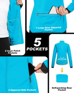 Load image into Gallery viewer, 33,000ft Women&#39;s Zip Up Lightweight Athletic Workout Yoga Cycling Track Running Jacket Waterproof Windproof Reflective

