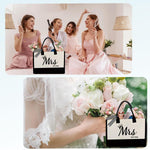 Load image into Gallery viewer, KDBDSYZB Mrs 2026 Bride Canvas Tote Bag, Gifts for Wedding BridalShower, mrs 2026 bag with Makeup Bag，Bachelorette Party, Bride to be Gifts, Miss to Mrs Bag,Christmas Personalized Bridesmaid Gift
