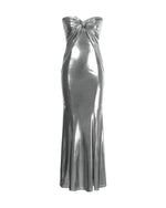 Load image into Gallery viewer, JW PEI Women&#39;s Olivia Maxi Tube Dress - Silver
