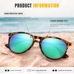 Load image into Gallery viewer, CHBP Sunglasses Womens Men Polarized UV Protection Trendy Vintage Retro Round Mirrored Lens Sunglasses For Women
