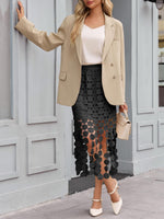 Load image into Gallery viewer, Cicy Bell Womens Hollow Out Maxi Skirts Summer High Waisted Boho Fringe Hem Skirt Beach Vacation Outfits
