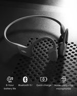 Load image into Gallery viewer, SHOKZ OpenRun Bone Conduction Headphones,Open-Ear Bluetooth Wireless Sport Headphones for Running &amp; Workout,Sweat Resistant, Long 8H Playtime,Mic,Hair Band-Standard-Black
