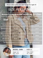 Load image into Gallery viewer, Saodimallsu Women Crop Double Breasted Trench Coat Raglan Sleeve Work Office Cropped Jacket With Pockets
