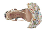 Load image into Gallery viewer, Betsey Johnson Women&#39;s Denly Heeled Sandal, Natural Ditsy, 8.5
