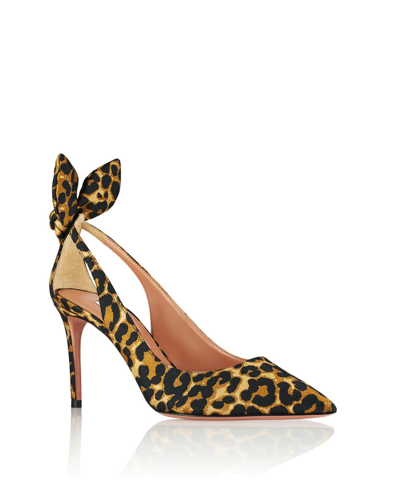 Aquazzura Bow Tie Pump 85, Caramel, 8
