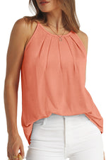 Load image into Gallery viewer, Tank Tops for Women Dressy Casual Blouses Halter Neck Spring Tops 2025 Coral L
