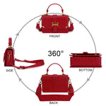 Load image into Gallery viewer, LL LOPPOP Women's Small Classy Crossbody Bag Purse Top Handle Handbags Leather Satchel Bags for Women with Adjustable Strap
