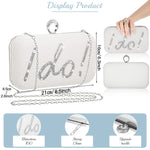 Load image into Gallery viewer, Kacctyen Christmas Mama Gift Rhinestone Clutch Bag Mama Clutch Purse Diamond Evening Bag Purse Embellished Rhinestone Box Bag(Classic Style)
