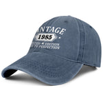 Load image into Gallery viewer, 40th Birthday Gifts Women Men Vintage 1985 Embroidered Baseball Cap Gift Ideas Hat Blue
