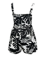 Load image into Gallery viewer, Relipop Women's Jumpsuits Floral Print Spaghetti Straps Sleeveless V Neck Front Tie Knot Rompers
