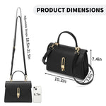 Load image into Gallery viewer, Top Handle Bag Fashion Leather Satchel Bag for Ladies, Zipper Pocket, Metal，Leather tote bag for Women.
