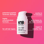 Load image into Gallery viewer, K18 Mini Leave-In Molecular Hair Mask, Repairs Dry or Damaged Hair, Reverse Hair Damage from Bleach, Color, Chemical Services &amp; Heat
