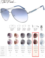 Load image into Gallery viewer, The Fresh Classic Crystal Elegant Women Beauty Design Sunglasses Gift Box (L161-Silver, Blue Gradient)
