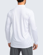 Load image into Gallery viewer, Men&#39;s Polo Shirt Long Sleeve Golf Shirts Lightweight UPF 50+ Sun Protection Cool Shirts for Men Work Fishing Outdoor(White, XXL)
