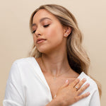Load image into Gallery viewer, PAVOI 14K Gold Plated Cross Necklace for Women | Cross Pendant | Gold Necklaces for Women
