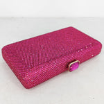 Load image into Gallery viewer, Boutique De FGG Fuchsia Crystal Evening Bags for Women Formal Party Box Clutch Wedding Rhinestone Handbags Bridal Clutch Purse,Mini
