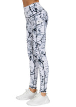 Load image into Gallery viewer, THE GYM PEOPLE Thick High Waist Yoga Pants with Pockets, Tummy Control Workout Running Yoga Leggings for Women (Medium, Marble)
