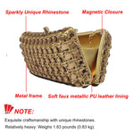 Load image into Gallery viewer, Unique Diamond Evening Bag Dress Up Prom Crystal Clutch Purse Women Bridal Party Wedding
