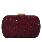 Load image into Gallery viewer, Boutique De FGG Mini Rhinestone Clutch Purse,Evening Bags and Clutches for Women Formal,Crystal Clutch Bag Wedding Handbags,Burgundy
