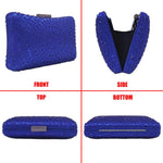 Load image into Gallery viewer, Crystal Box Clutch Rhinestone Handbags For Women Party Purse Wedding Evening Bag(blue)
