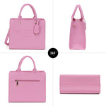 Load image into Gallery viewer, Chinllo Tote Bag for Women, Top Handle Stachel Purse and Handbags with Shoulder Strap (D.Pink-S)
