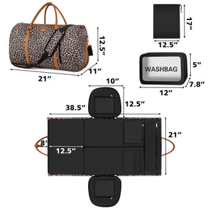 Garment Bag for Travel Convertible Carry On Garment Bag Large Travel Duffel Bags for Women 2 in 1 Hanging Suitcase Suit Travel Bags for Women & Men 3pcs Set
