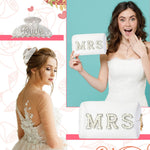 Load image into Gallery viewer, Tkifoda Bride To Be Gift Set Bride Makeup Bag I Do Bride Slippers Bride Robe Bride Hair Clip Bride Gifts Wedding Gifts (Slippers+Makeup Bag+Clip)
