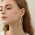 Load image into Gallery viewer, MIJENITI Gold Statement Earrings Geometric Dangle Earrings for Women Fashion Jewelry
