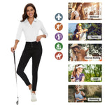 Load image into Gallery viewer, Soneven Womens Long Sleeve Button Down Shirts V Neck Golf Polo Shirts Business Causal Work Blouses Tops Collared Shirts
