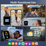 Load image into Gallery viewer, Smart Watch for Men Women, 1000mAh Battery 100-Day Standby Time, 1.85&quot; HD Screen Fitness Tracker, 110+ Sport Modes, IP68 Waterproof, Heart Rate/Sleep Monitor, Fitness Watch for Android/iOS (Black)
