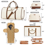 Load image into Gallery viewer, Coolife Garment Bag Travel Foldable Garment Duffel Bag Carry On Weekender Bag Suit Bag Dress Bag Convertible for Hanging Clothes Overnight Bag for Women Men Business Travel 3 Piece Set

