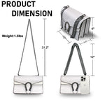 Load image into Gallery viewer, covimy White Purse for Women Trendy,Fashion Shoulder Bag Vegan Leather Crossbody Bag Small Handbag
